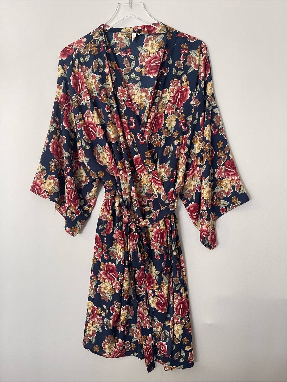 Floral Robe Kimono Swim Cover Large